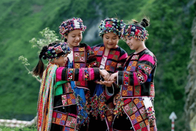 "Lo Lo Chai Village in Ha Giang, showcasing traditional stilt houses and cultural life."